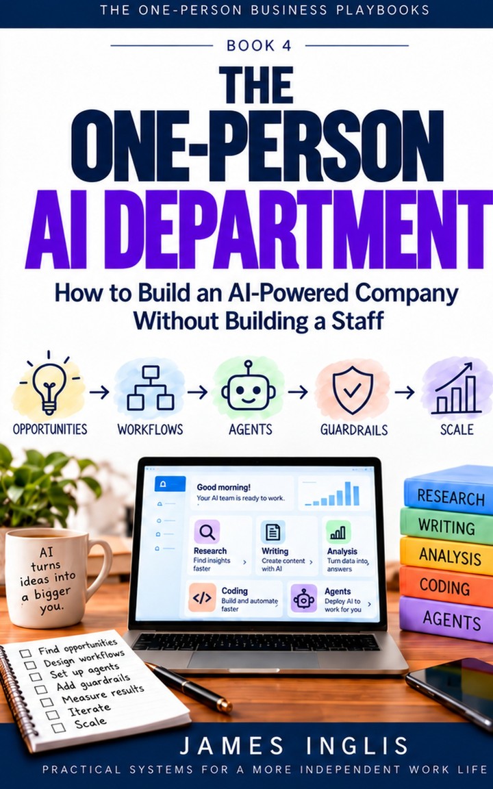The One-Person AI Department — book cover
