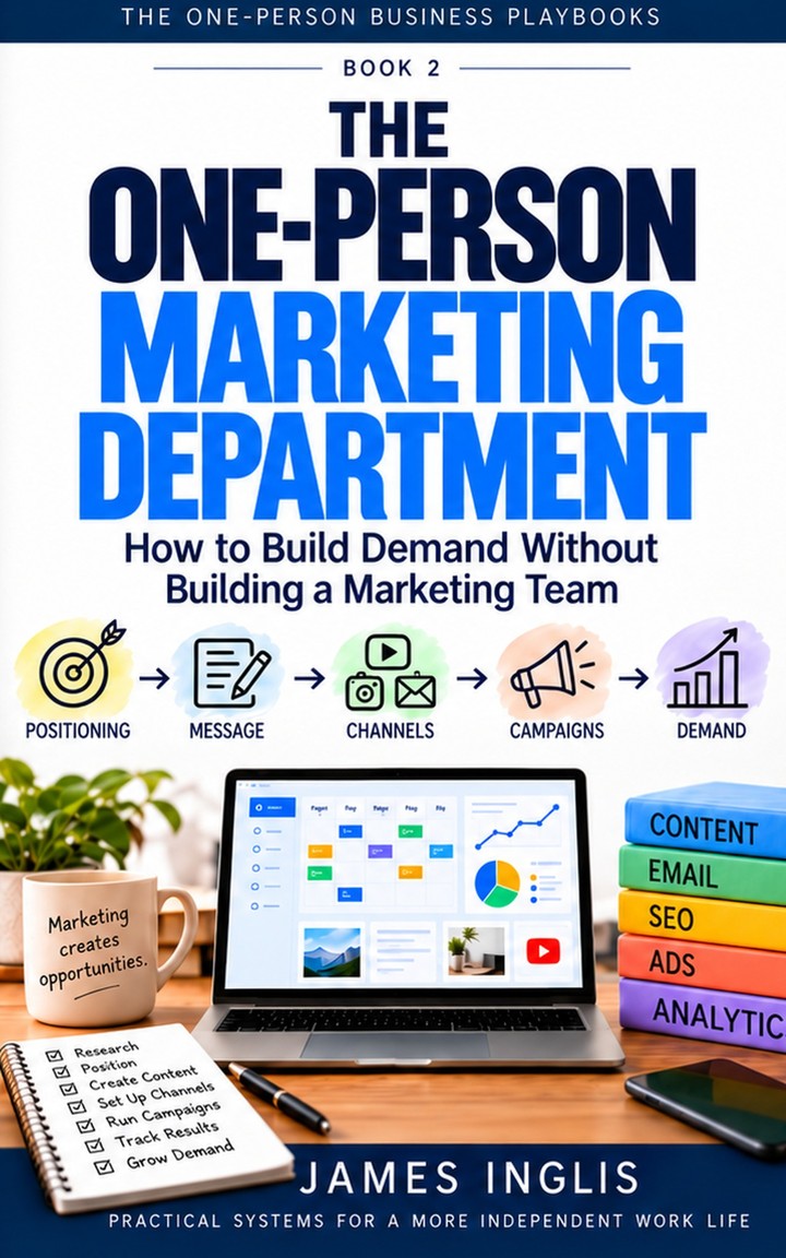 The One-Person Marketing Department — book cover